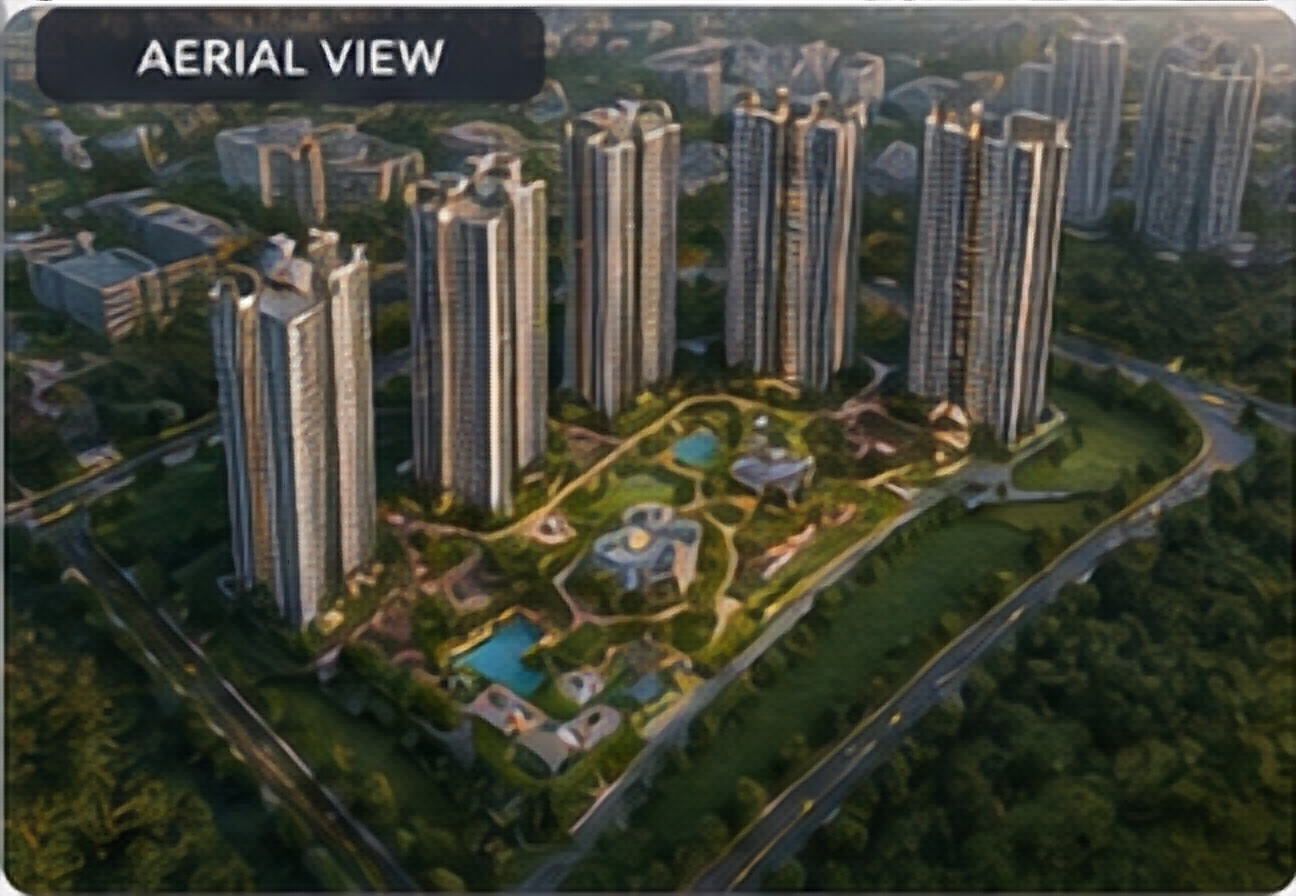 Aerial residential artist impression for Asian Fab Kengeri Aerial residential artist impression for Asian Fab Kengeri